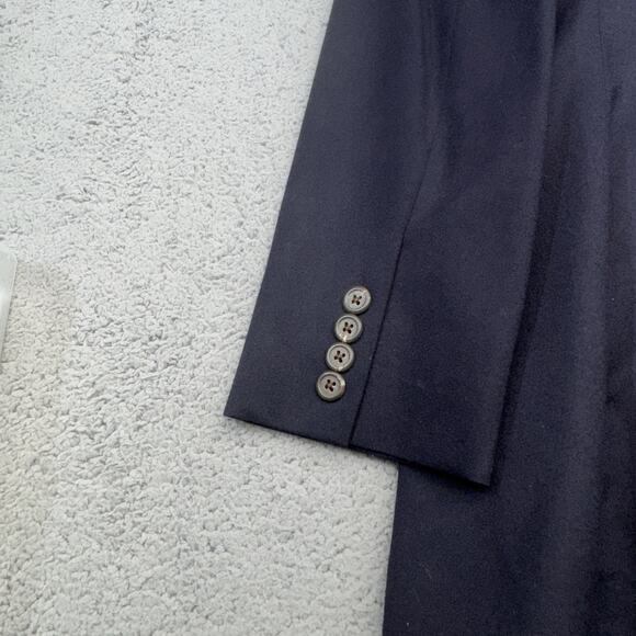 VINTAGE Polo Ralph Lauren Blazer Womens 10 Blue Wool Jacket 80s Workcore USA - Picture 12 of 16